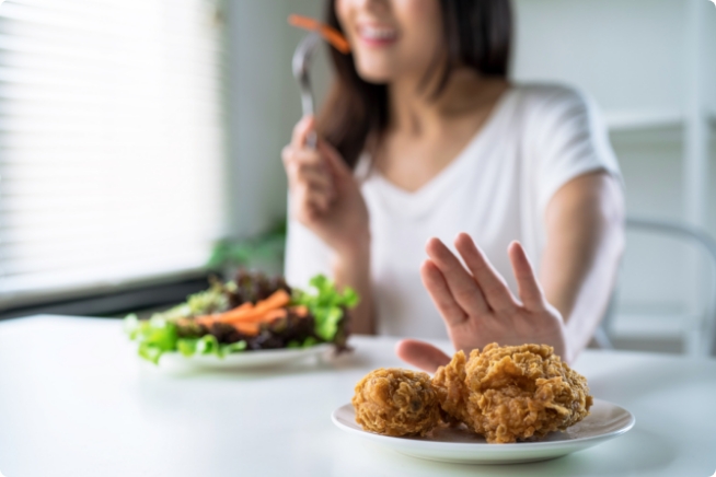 満腹感が続いて食欲が落ちる